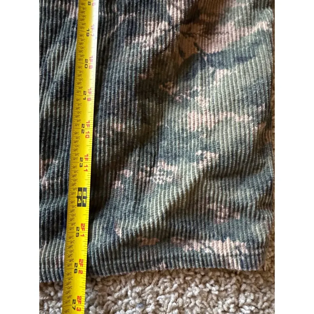Abercrombie & Fitch Tree Camo Medium Corduroy Button Up Shirt